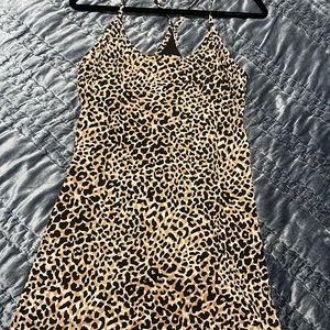 Outdoor voices exercise dress in leopard